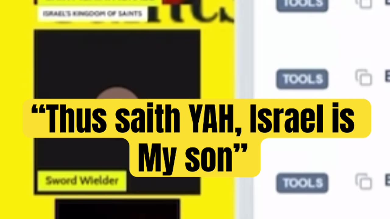 ISRAEL IS MY SON NOT JESUS