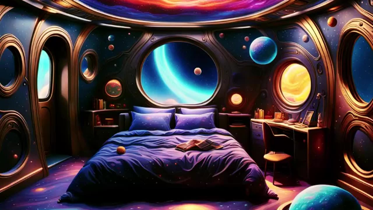 Spaceship Ambience (Starship Bedroom Sleep, White Noise, Relaxation 5 Hours)