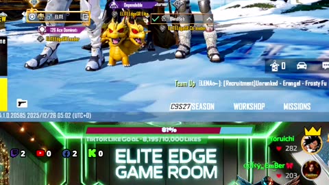 Christmas Night full gyro 7th week C9S27 4.1 Update | Live | PUBG Mobile