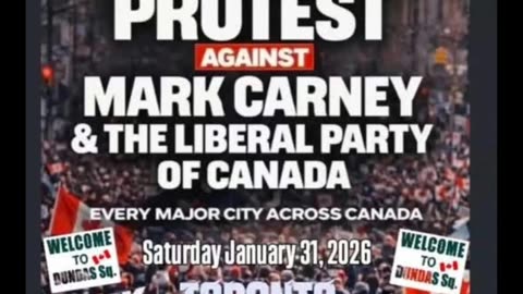 2026 01 22 protest w Toronto będzie 31 stycznia. Linki pod video