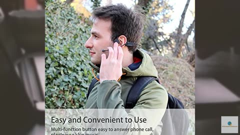 YouthWhisper Bone Conduction Bluetooth Headphones with mic, Open-Ear Headset wit