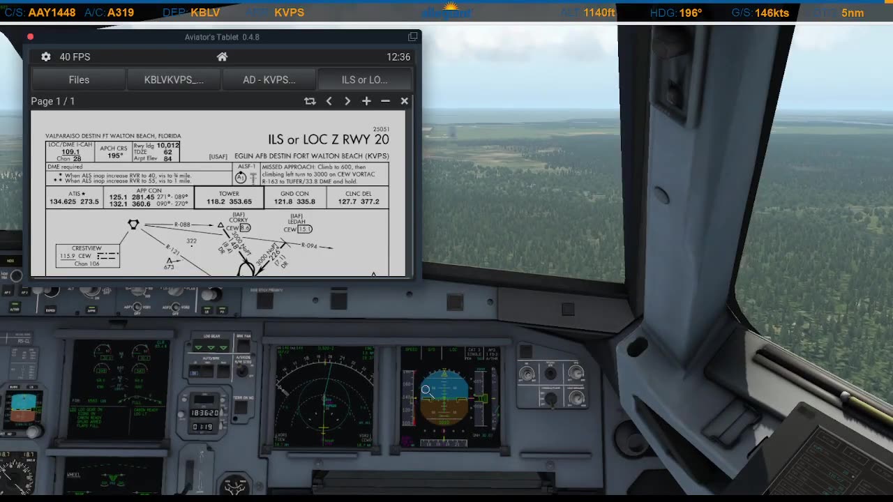 Landing in Destin (KVPS)