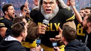 Bigly Foot Postgame Reporter: “How’d You Dominate?” Bigly: With Foot power!