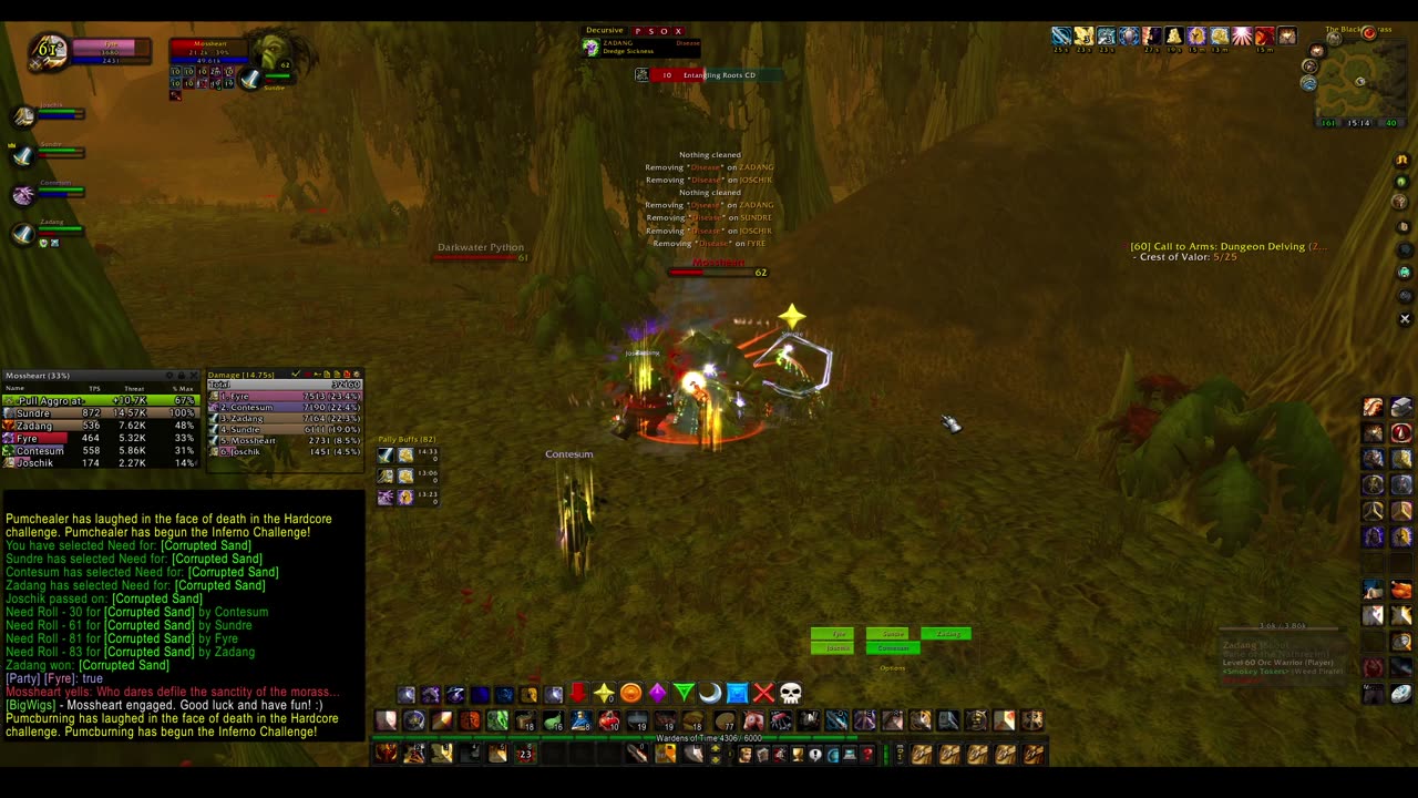 Turtle wow - PUG Black Moras custom dungeon - Paladin POV - no commentary