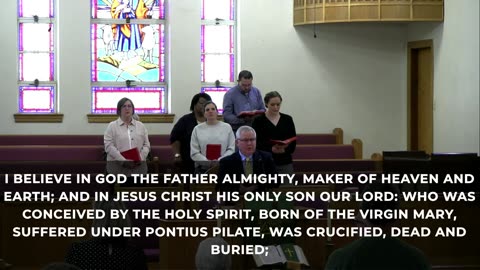 Sunday worship service