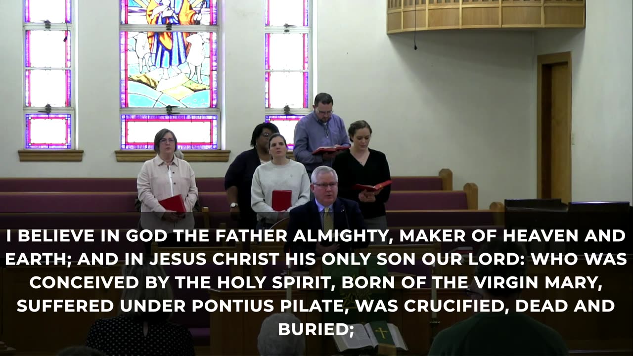 Sunday worship service