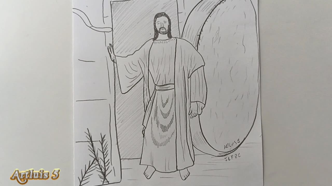 How to draw the resurrection of Jesus