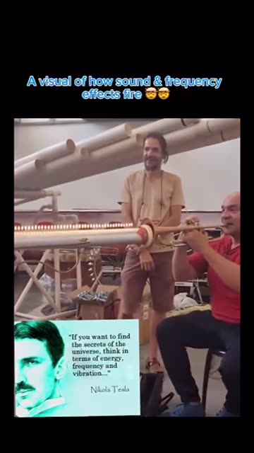A cool visual of how sound and frequeny effects fire. Yours, Steve Johnson