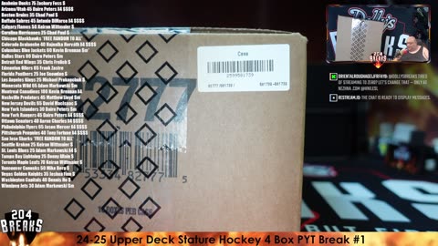 24-25 Upper Deck Stature Hockey 4 Box PYT Break #1 [Sept 26 2025]