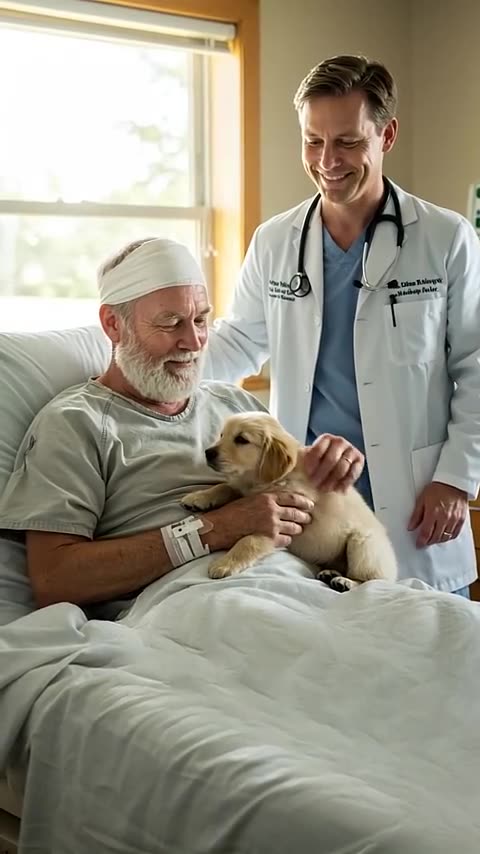 Golden Retriever Pup Rescues an Elderly Man