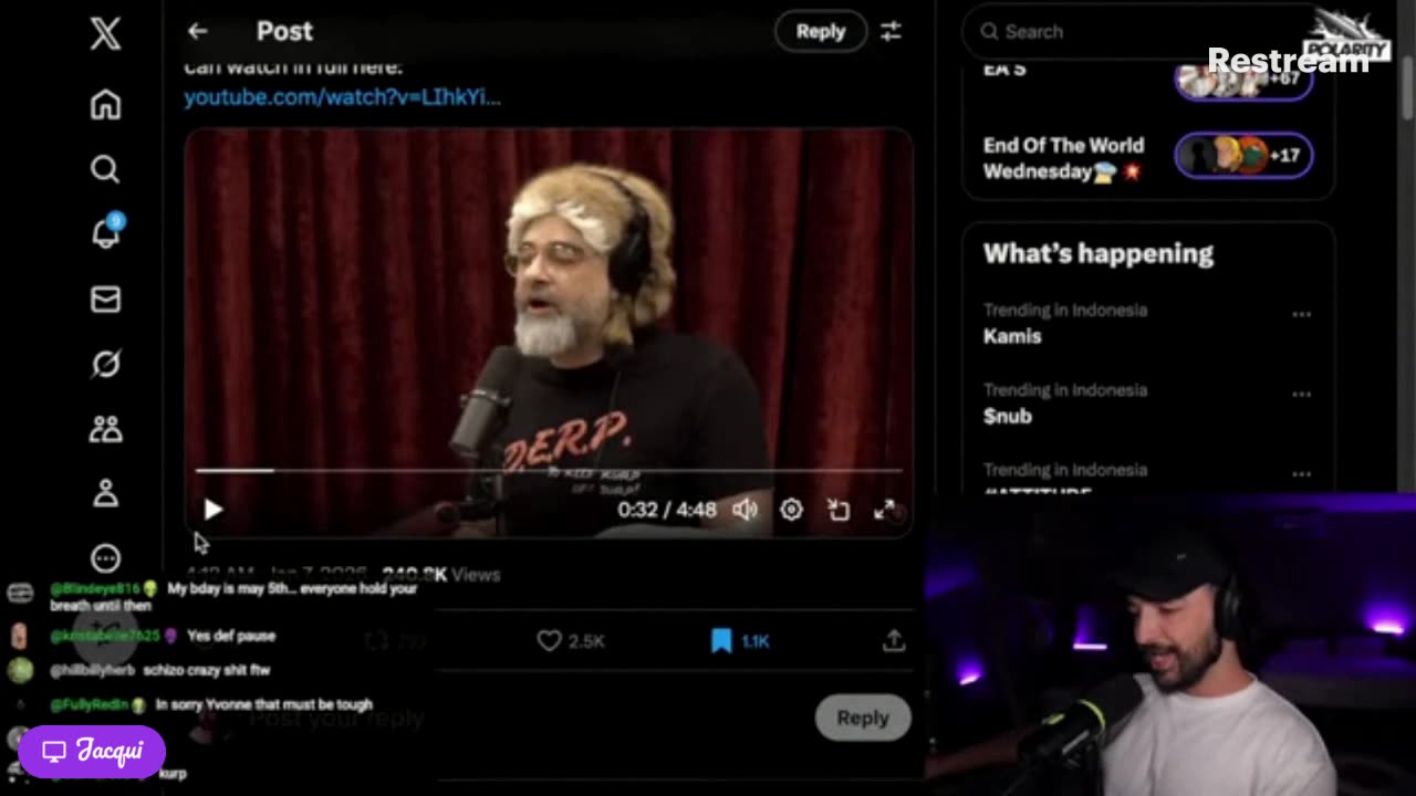 Live with Restream, January 15