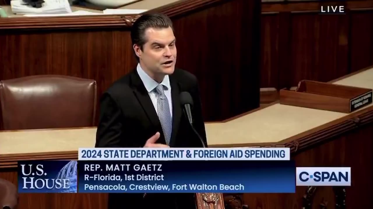 Flashback to Rep Matt Gaetz Saying USAID Funding Should Be Zilch