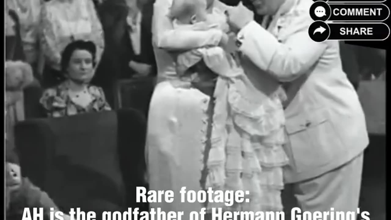 The baptism of Reichsfeldmarschalls Hermann Goering's daughter Edda