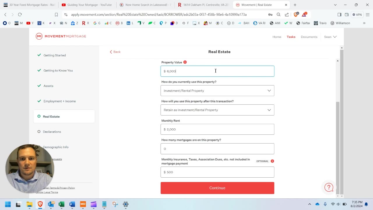 Filling Out the Mortgage Application with Ease