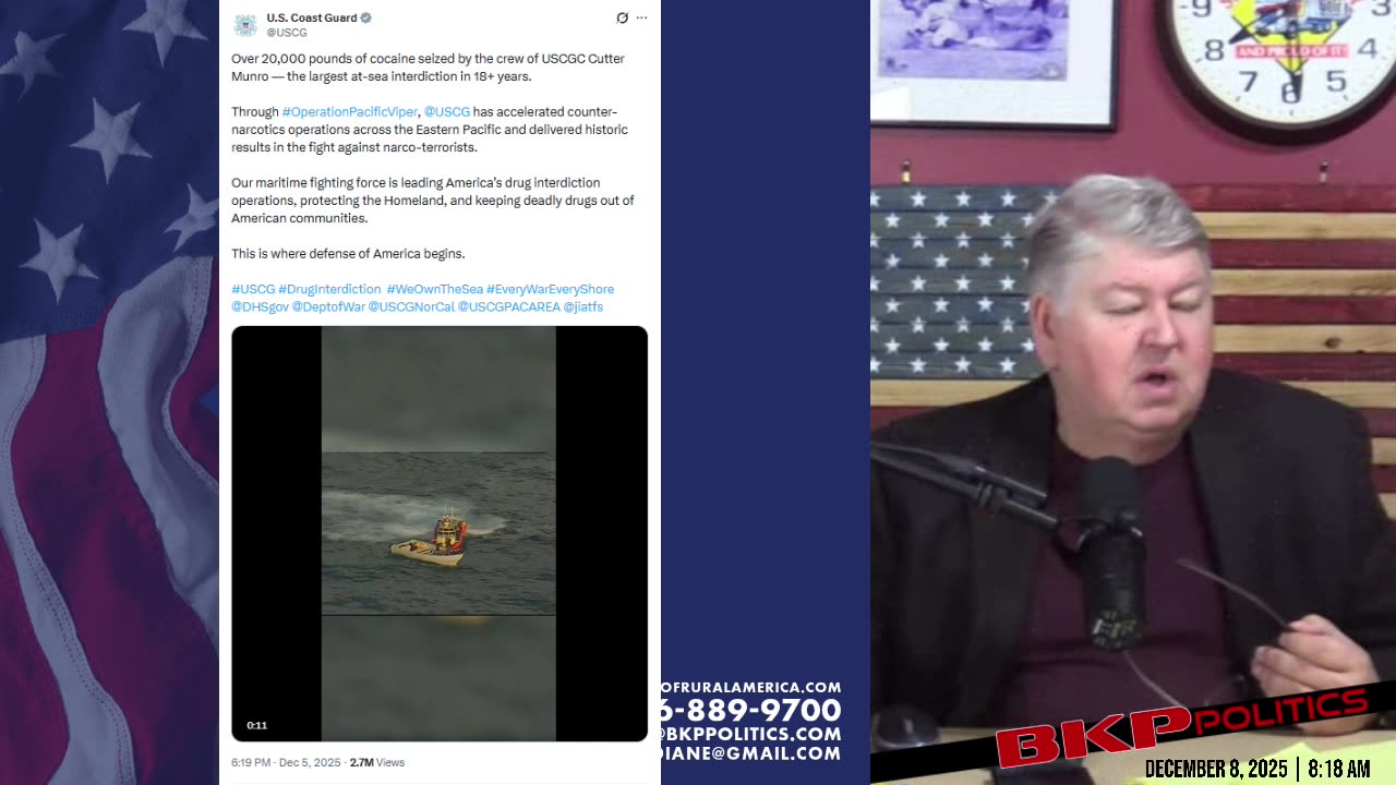 20,000 Pounds of Cocaine Seized – Why A Single Network Report the Biggest Drug Bust in 18 Years?