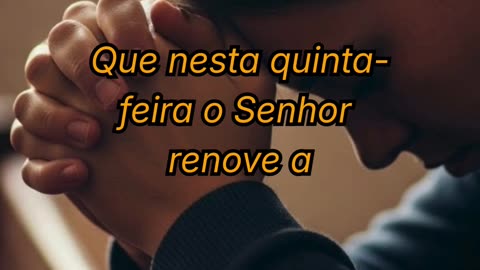 Oração para esta Quinta-feira, 15 de Janeiro de 2026!