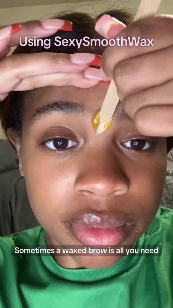 Sexy Smooth Golden Allure Eyebrow Waxing by @nini_beautique | Rosin-Free Hard Wax for Sensitive Skin