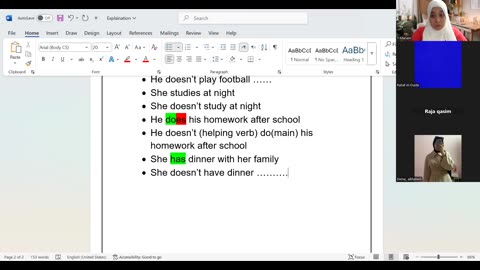 Present Simple (he, she, it)