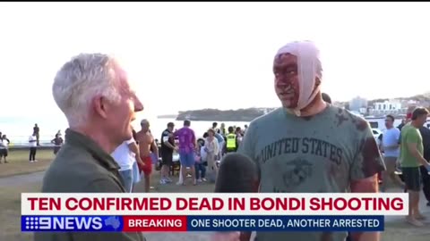 Crisis actor almost said why he was really there for, to play his part in this false flag