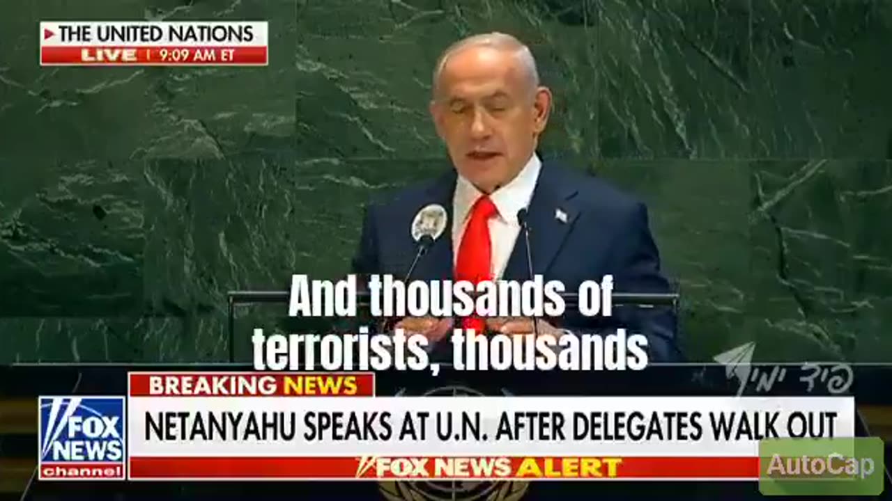 🇮🇱❌🇱🇧 — Israeli (Jew) Netanyahu tells the UN about the crushing of Hezbollah in