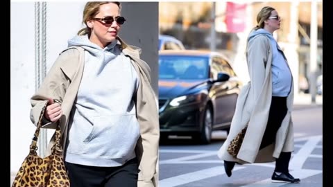 Jennifer Lawrence shows off her baby bump in NYC... as 'early spring due date' fast approaches