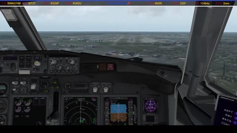 Landing in Houston (KHOU)