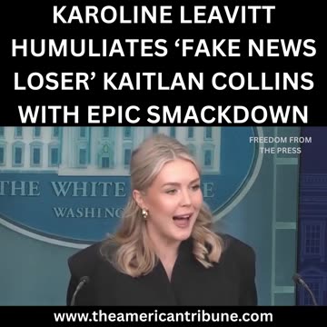 Watch: Leavitt Skewers CNN'S Woke Collins In Heated Exchange