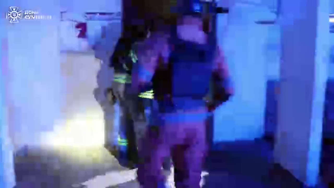 Rescuers in Sumy saved 12 residents of a high-rise building that caught fire as a