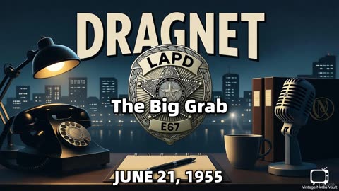 Dragnet - The Big Grab - June 21, 1955 - Classic Police Radio Drama