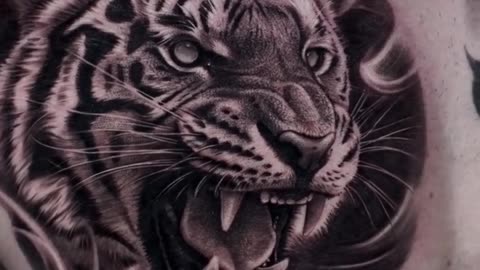 Tiger tattoo - Jose Contreras TX