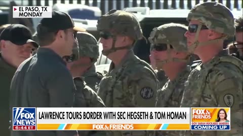 'FIRED UP': Lawrence Jones tours southern border with Hegseth, Homan