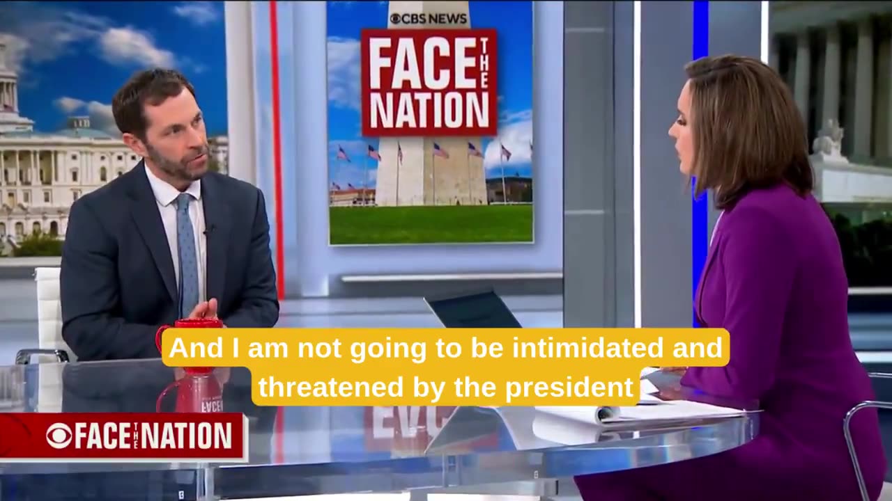 Rep Jason Crow I will not be intimidated by threats from the President of the United States.