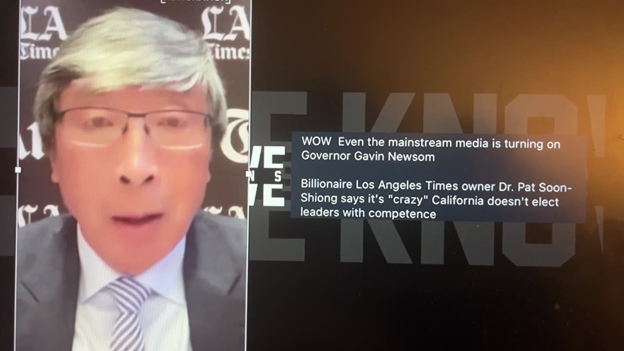 LA Times billionaire owner - “California doesn’t elect leaders with competence”