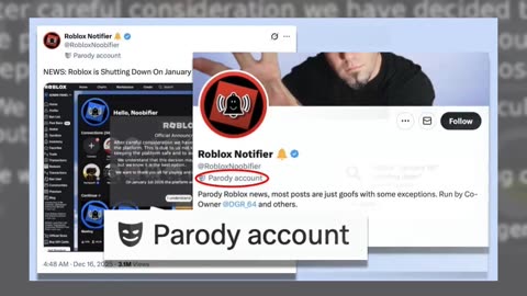 Fact Check: JOKE Post Said Roblox Was Shutting Down On January 1st -- NO Actual Announcement
