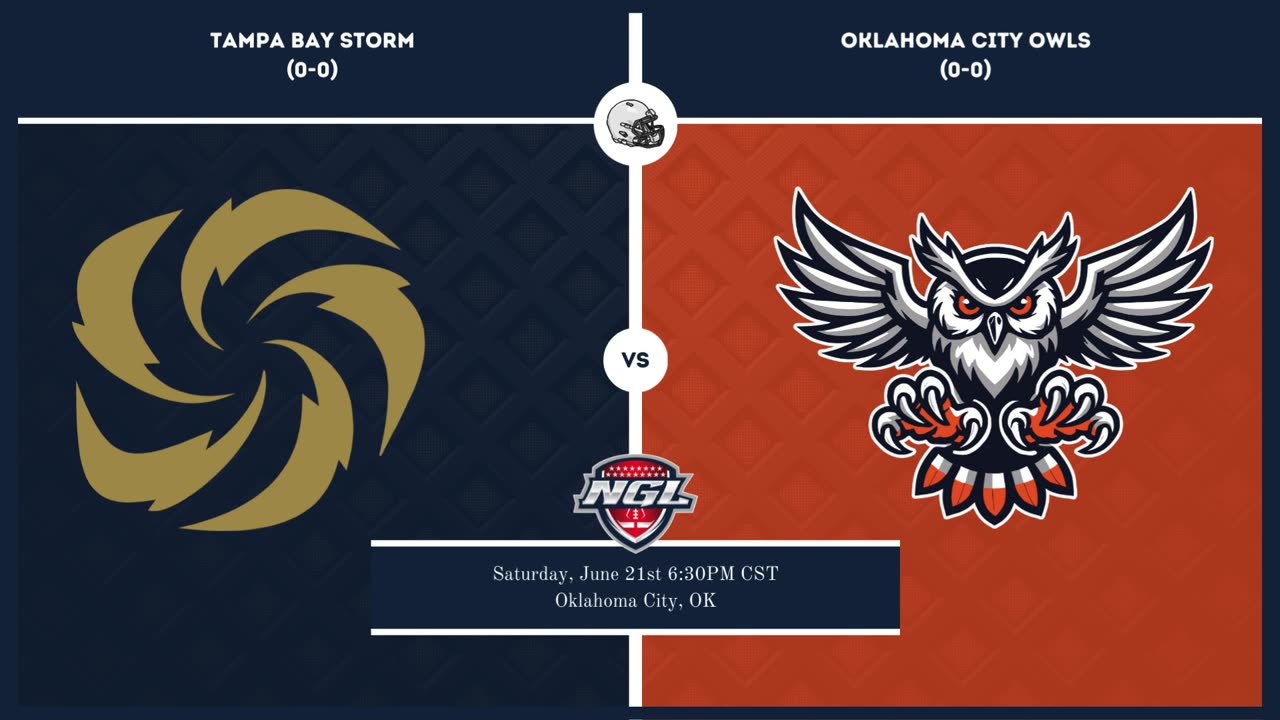 Oklahoma City Owls vs. Tampa Bay Storm | National Gridiron League