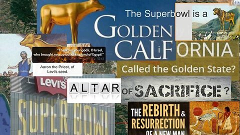 Many Fish: Superbowl is a Golden CALF. CALiFornia, the Golden State....