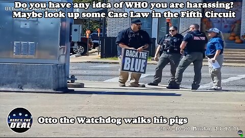 Otto the Watchdog Walks His Pigs - Here's the Deal