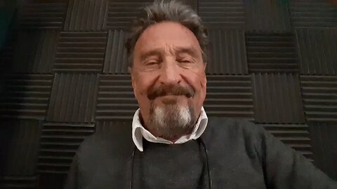 JohnMcAfee said hedonated laptops tothe usgovernment and hefound that some of the highest government