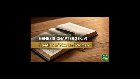 Genesis Chapter 2 KJV | Creation of Man and Woman | Holy Bible Voice