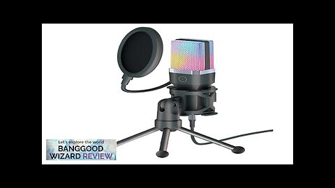 Yanmai X1R USB Wired Microphone RGB Gaming Mic with Tripod Intelligent Noise Review