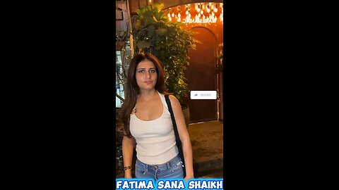 Bollywood Actress Fatima Sana Shaikh Last Night 🥰