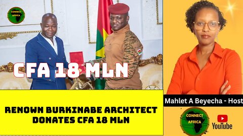 Burkinabe Architect Franis Kere Donates over 18 MLN CFA To The Patriotic Support Fund