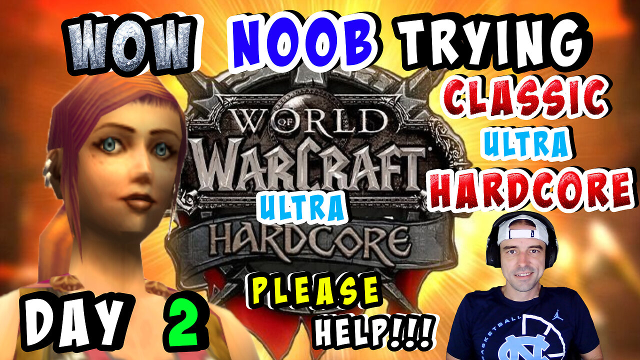 🔴LIVE - DAY 2 - WARLOCK LEVEL 8 - NOOB TRIES ULTRA HARDCORE CLASSIC WOW - COME HELP/ VIBE TO MUSIC🎶