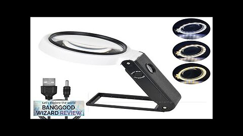 25X Magnifying Lens Handheld Eye-Loupe Magnifier for Coins Stamps Jewelry LED Illuminated Review