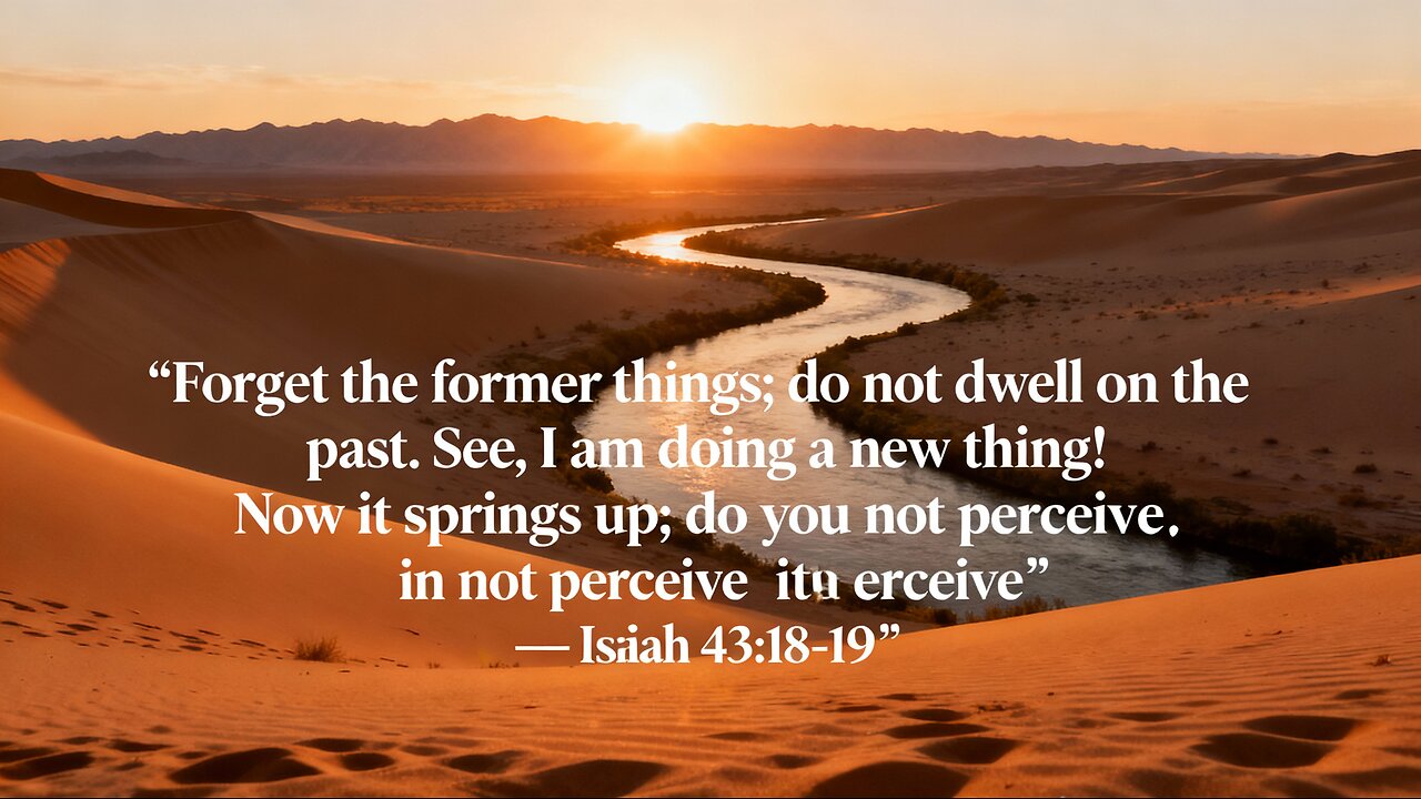 MOTIVATION 1 - New Beginnings: Finding Hope in the Wilderness (Isaiah 43:18-19)