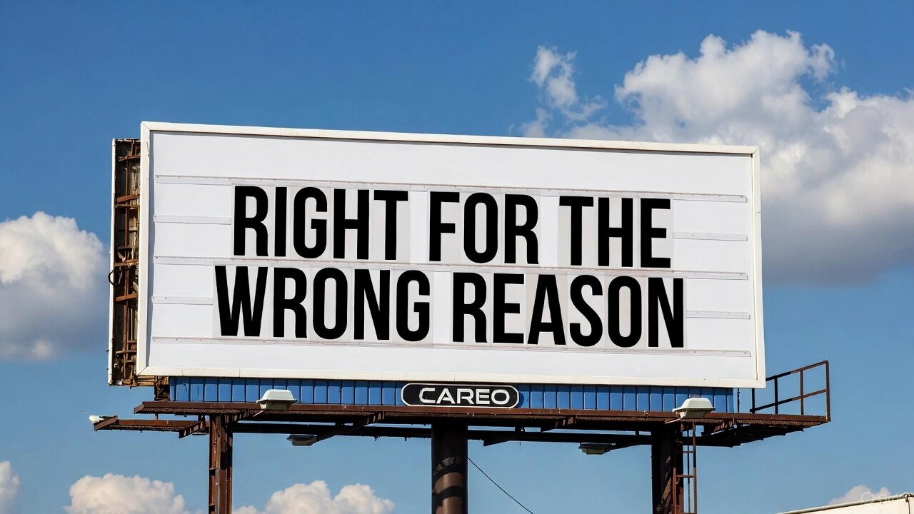 When The Narcissist Is Right For The Wrong Reason