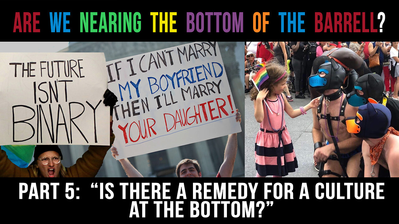 Is there a remedy for a culture at the bottom? (Part 5)