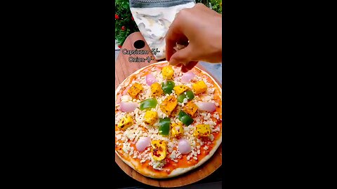 Pizza at 40 rupees at home #shorts #viral #trending