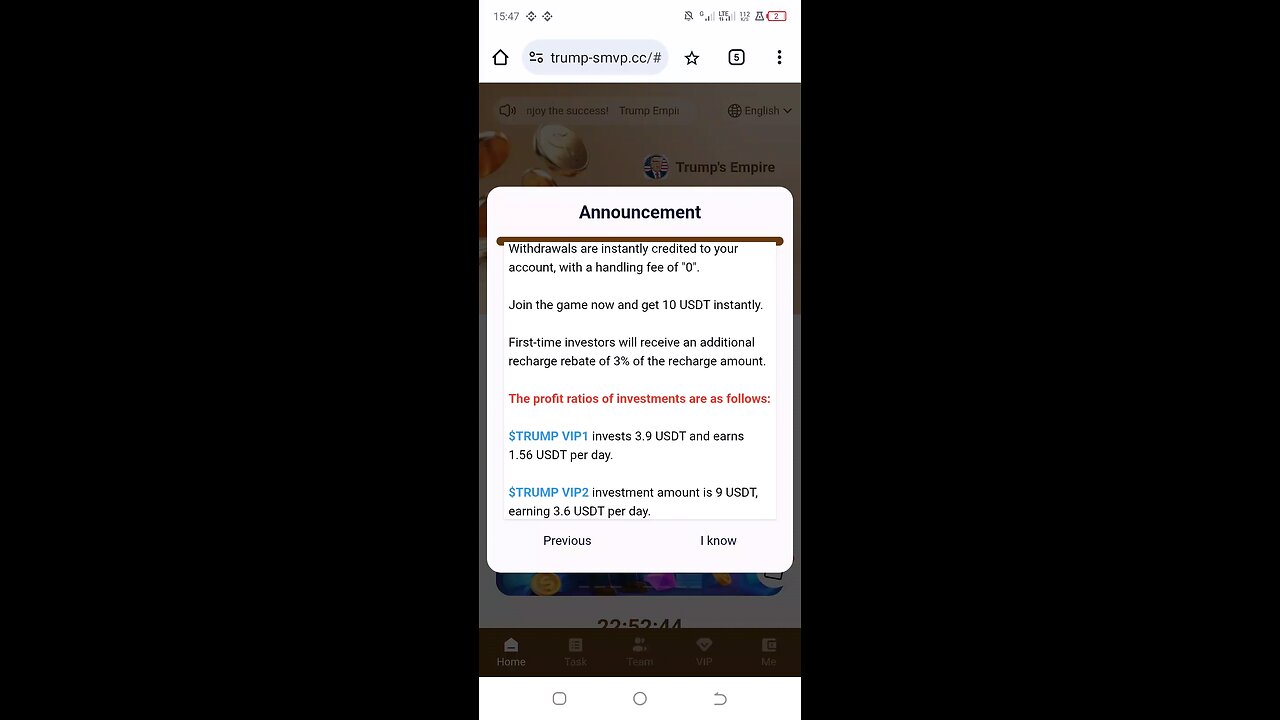 New Latest legitimate staking platform/ Trump's empire staking platform