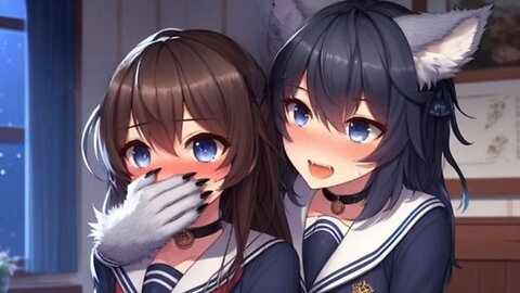 Monster Girl Academy: Put to Sleep by Werewolf Girl [handgag] [breathplay]